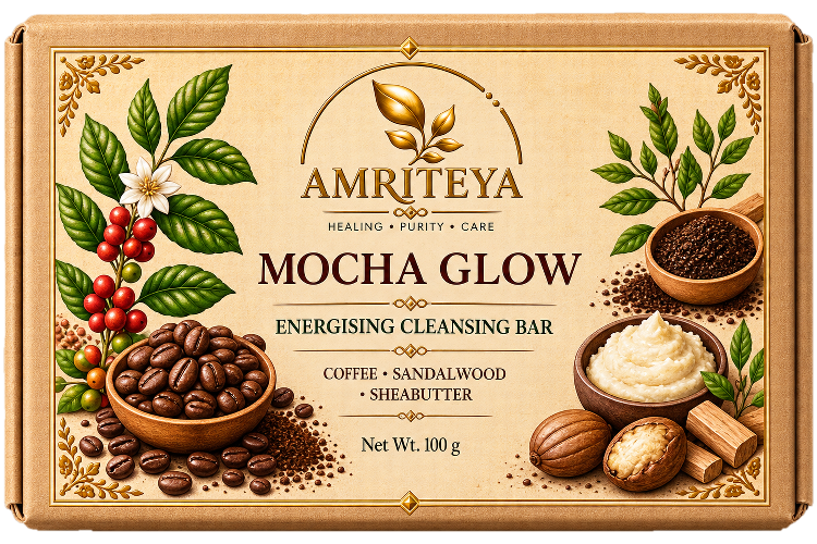 Mocha Glow energising cleansing bar