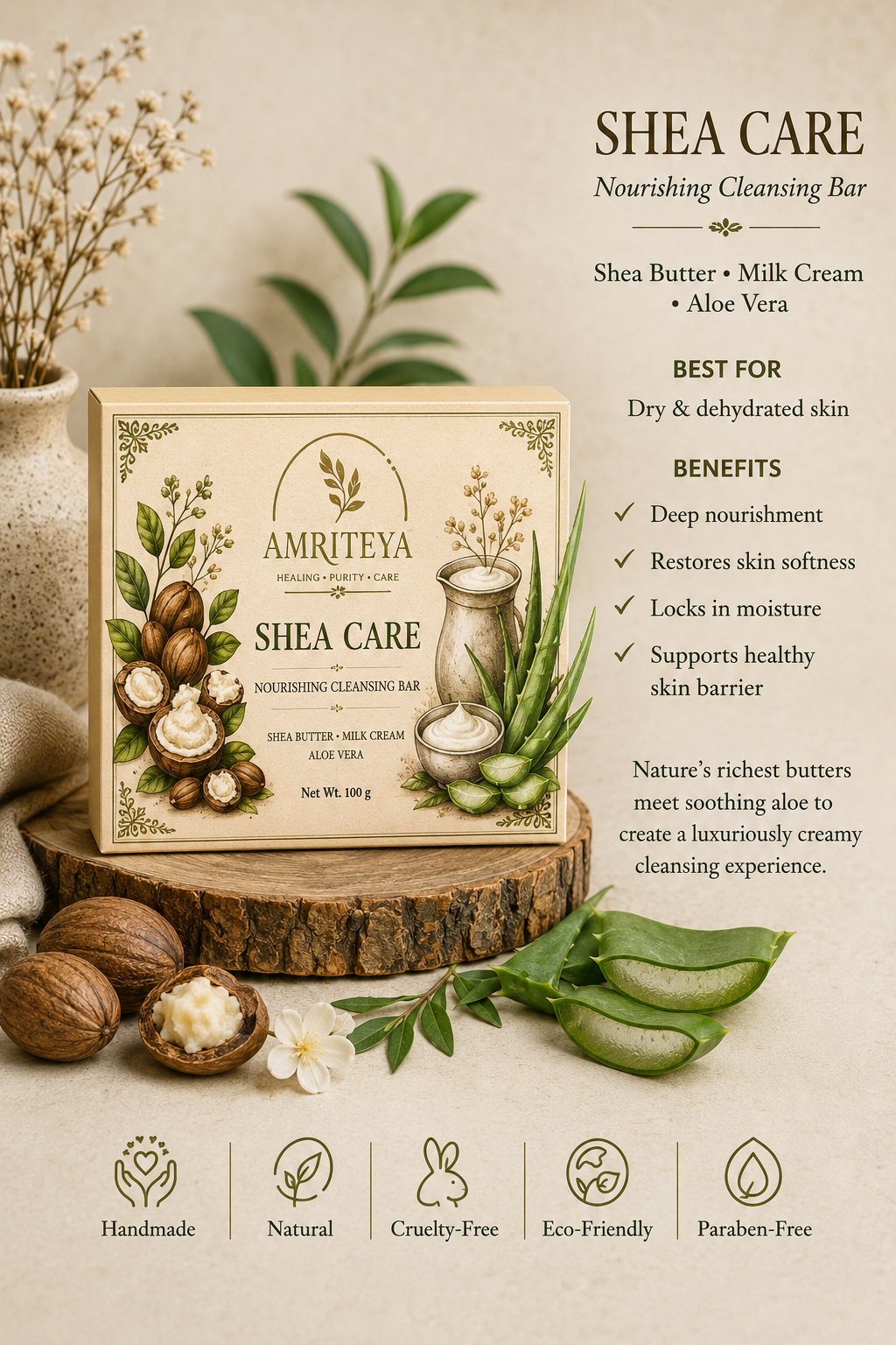 Shea Care nourishing cleansing bar